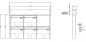 Preview: RENZ Briefkastenanlage Aufputz, Tetro, Edelstahl V4A, Kastenformat 370x330x100mm, 5-teilig